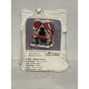 California Creations Gabled House 10265 Ready to Paint RARE NEW SEALED
